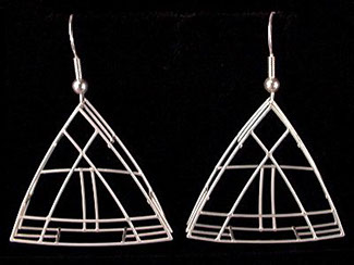 Resistance Welded Argentium Silver Earrings